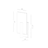 Plafondlamp Lappo Sollux Naturel LxBxH 48x48x20 Hout, Glas Nnb