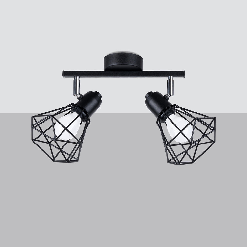 Plafondlamp Artemis Sollux Zwart LxBxH 31x14x14 Metaal Nnb