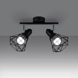 Plafondlamp Artemis Sollux Zwart LxBxH 31x14x14 Metaal Nnb