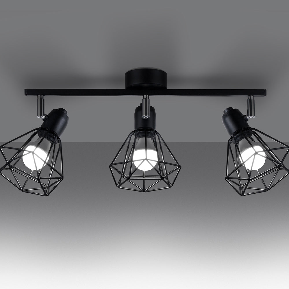 Plafondlamp Artemis Sollux Zwart LxBxH 50x20x12 Metaal Nnb