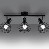 Plafondlamp Artemis Sollux Zwart LxBxH 50x20x12 Metaal Nnb