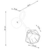 Wandlamp Artemis Sollux Zwart LxBxH 31x14x14 Metaal Nnb