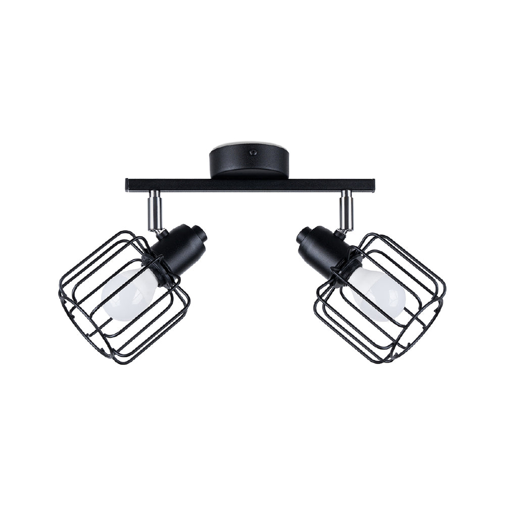 Plafondlamp Beluci Sollux Zwart LxBxH 31x14x14 Metaal Nnb