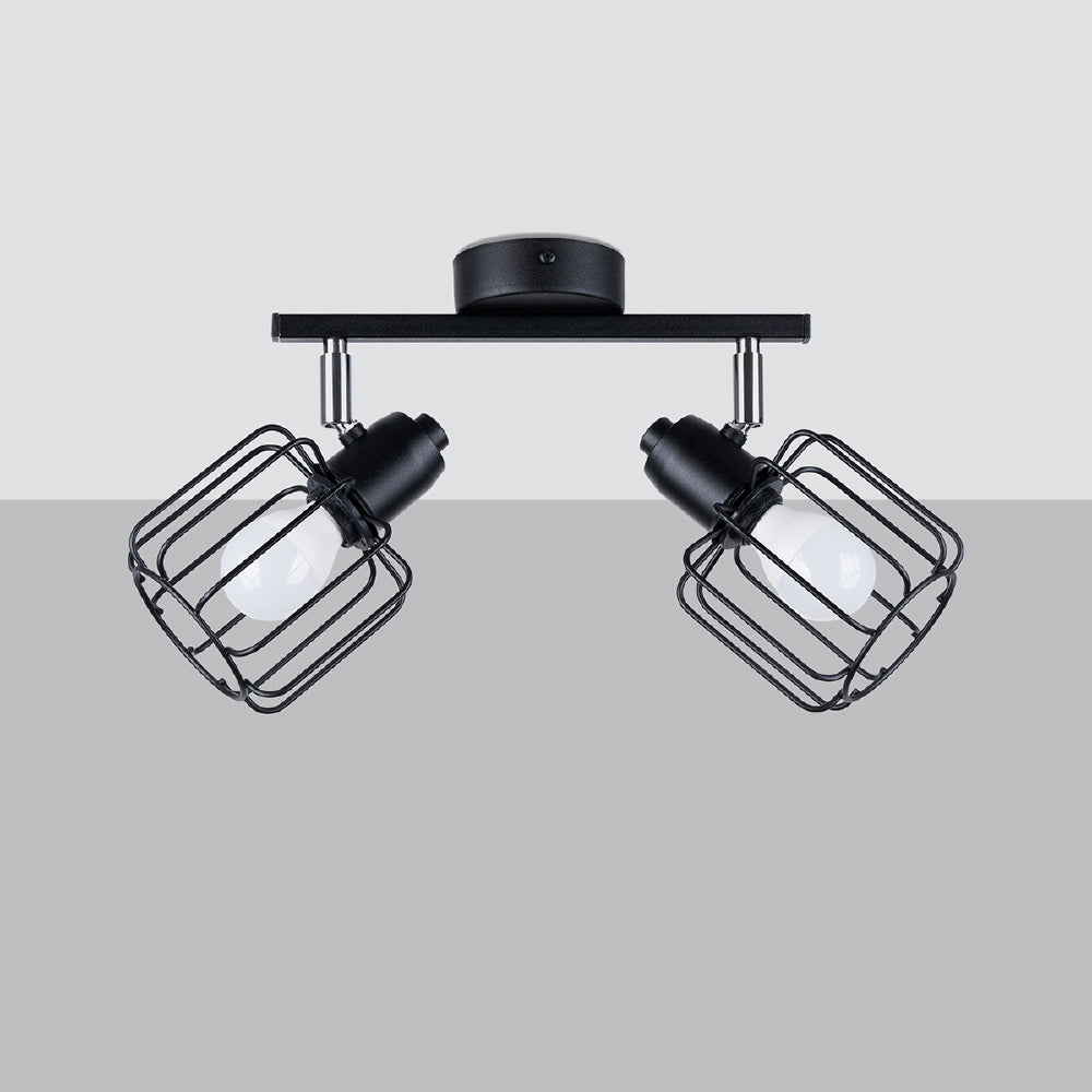 Plafondlamp Beluci Sollux Zwart LxBxH 31x14x14 Metaal Nnb