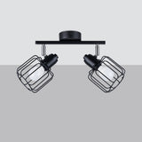 Plafondlamp Beluci Sollux Zwart LxBxH 31x14x14 Metaal Nnb