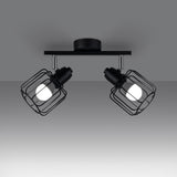 Plafondlamp Beluci Sollux Zwart LxBxH 31x14x14 Metaal Nnb