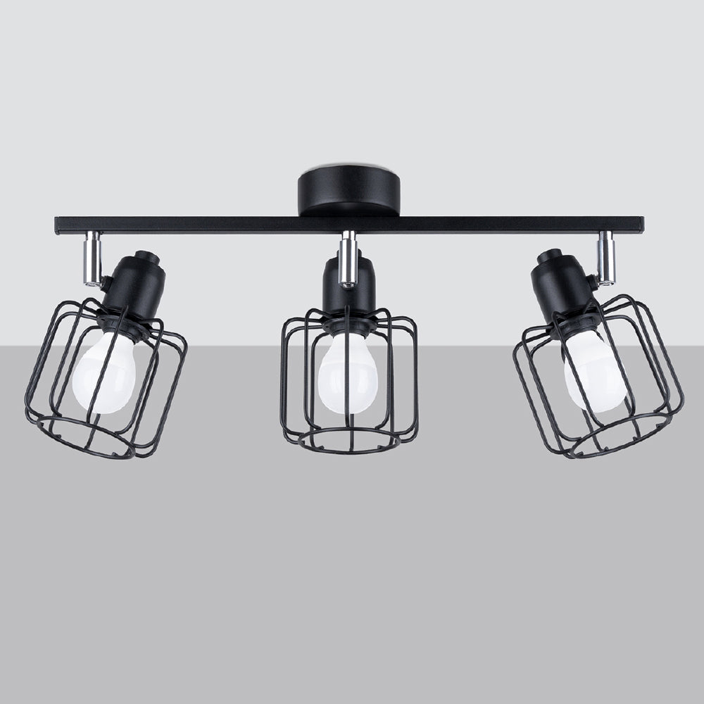 Plafondlamp Beluci Sollux Zwart LxBxH 50x20x12 Metaal Nnb
