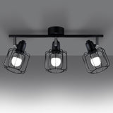 Plafondlamp Beluci Sollux Zwart LxBxH 50x20x12 Metaal Nnb