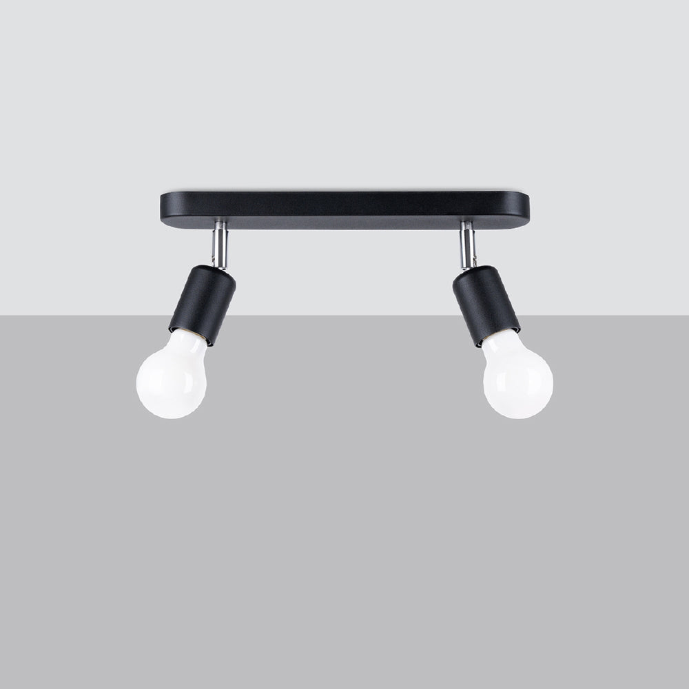 Plafondlamp Fornes Sollux Zwart LxBxH 31x12x14 Metaal Nnb