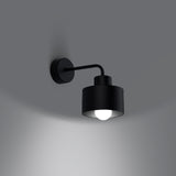 Wandlamp Savara Sollux Zwart LxBxH 25x17x20 Metaal Nnb