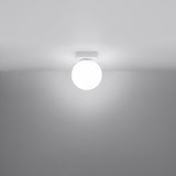 Plafondlamp Yoli Sollux Wit LxBxH 23x20x14 Metaal,Glas Nnb