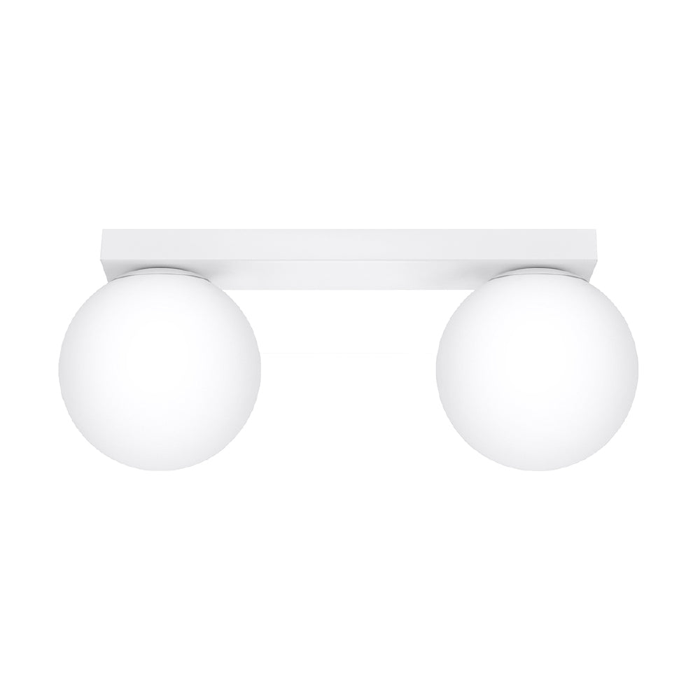Plafondlamp Yoli Sollux Wit LxBxH 32x20x14 Metaal,Glas Nnb
