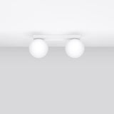 Plafondlamp Yoli Sollux Wit LxBxH 32x20x14 Metaal,Glas Nnb