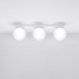 Plafondlamp Yoli Sollux Wit LxBxH 16x20x47 Metaal,Glas Nnb