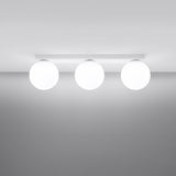 Plafondlamp Yoli Sollux Wit LxBxH 16x20x47 Metaal,Glas Nnb