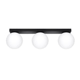 Plafondlamp Yoli Sollux Zwart LxBxH 16x20x47 Metaal,Glas Nnb