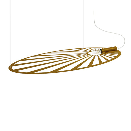Hanglamp Lehdet Thoro Goud LxBxH 118x84x11 Metaal Nnb