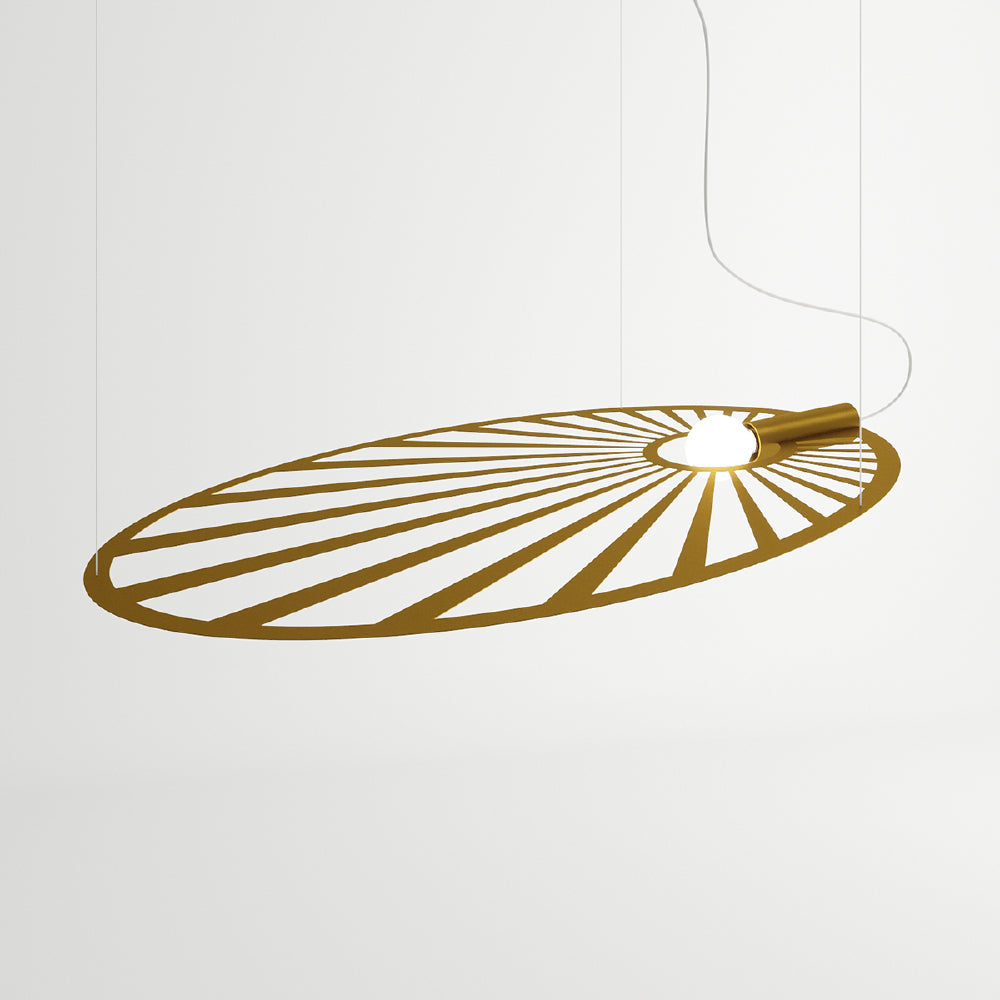 Hanglamp Lehdet Thoro Goud LxBxH 118x84x11 Metaal Nnb