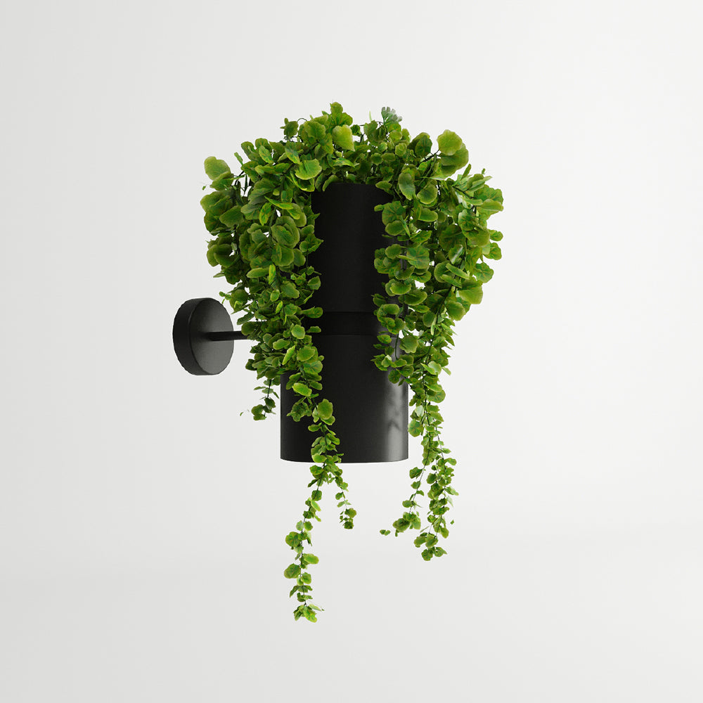 Wandlamp Kukkia Thoro Zwart LxBxH 27x22x14 Metaal, Aluminium Nnb