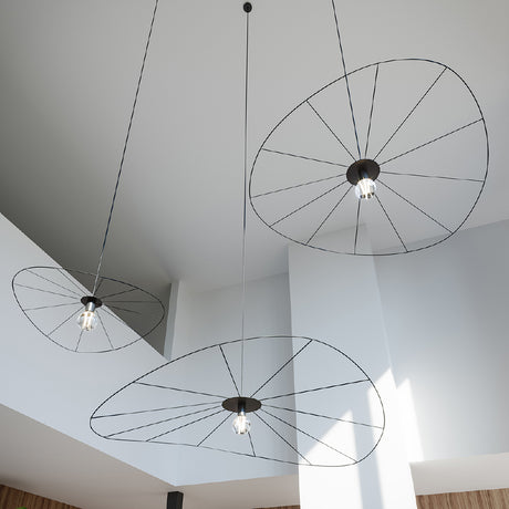 Hanglamp Eskola Thoro Zwart LxBxH 72x72x15 Metaal Nnb