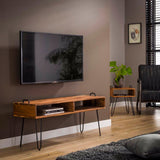 TV Meubel Abner chiQago Massief acacia naturel LxBxH 115x41x20 Acaciahout Nnb