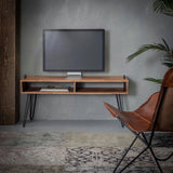 TV Meubel Abner chiQago Massief acacia naturel LxBxH 115x41x20 Acaciahout Nnb