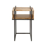 Nachtkastje Elion chiQago Massief acacia naturel LxBxH 64x39x28 Acaciahout Nnb