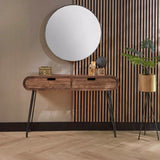 Kaptafel Greco chiQago Massief mango zandkleur LxBxH 124x35x28 Mangohout Nnb
