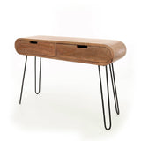 Kaptafel Greco chiQago Massief mango zandkleur LxBxH 124x35x28 Mangohout Nnb