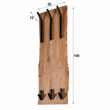 Kapstok Elio chiQago Massief acacia naturel LxBxH 110x36x27 Acaciahout Nnb