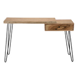 Kaptafel Elio chiQago Massief acacia naturel LxBxH 123x40x20 Acaciahout Nnb