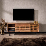 TV Meubel Danube chiQago Massief acacia naturel LxBxH 144x49x49 Acaciahout Nnb