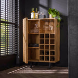 Wijnkast Junior chiQago Massief acacia naturel Acaciahout Nnb