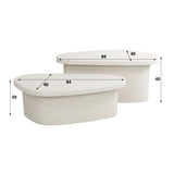 Salontafel Shay chiQago Marmer composiet LxBxH 91x77x46 Marmer composiet Nnb