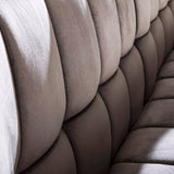 Eetkamerbank Baxter chiQago Antraciet velours LxBxH 196x81x58 Antraciet velours Nnb