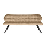 Eetkamerbank Baxter chiQago Champagne velours LxBxH 190x60x48 Champagne velours Nnb