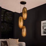 Hanglamp Leland chiQago Brons antiek LxBxH 80x68x32 Brons antiek Nnb