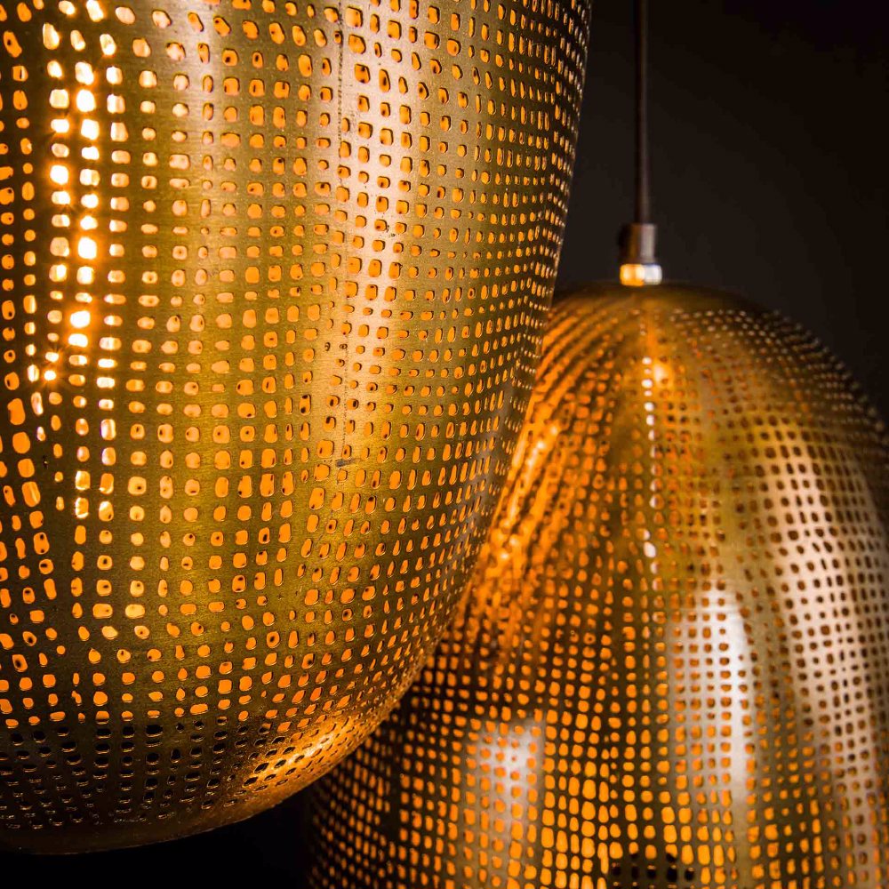 Hanglamp Leland chiQago Brons antiek LxBxH 80x68x32 Brons antiek Nnb