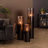 Vloerlamp Terrell chiQago Zwart nikkel LxBxH 68x25x25 Zwart nikkel Nnb
