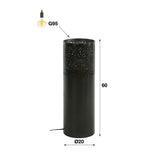Vloerlamp Terrell chiQago Zwart nikkel LxBxH 68x25x25 Zwart nikkel Nnb