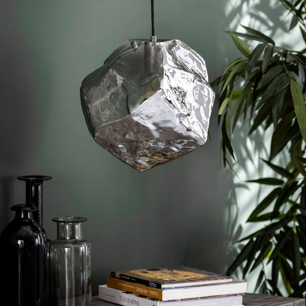 Hanglamp Holden chiQago Chromed glas LxBxH 45x34x34 Chromed glas Nnb