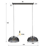 Hanglamp Jamie chiQago Artic zwart Artic zwart Nnb
