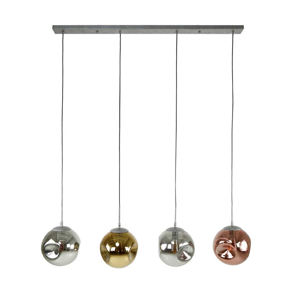 Hanglamp Hudson chiQago Oud zilver LxBxH 125x45x30 Oud zilver Nnb