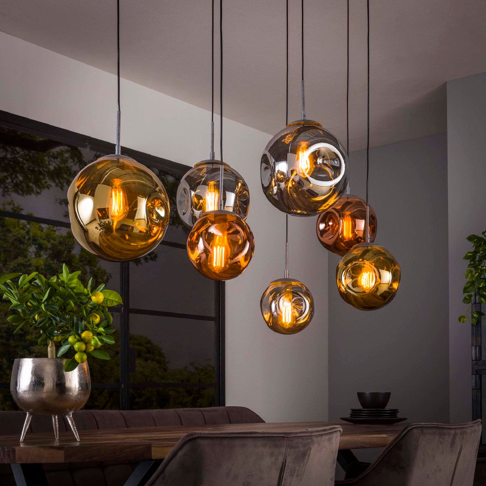 Hanglamp Hudson chiQago Oud zilver LxBxH 135x73x37 Oud zilver Nnb