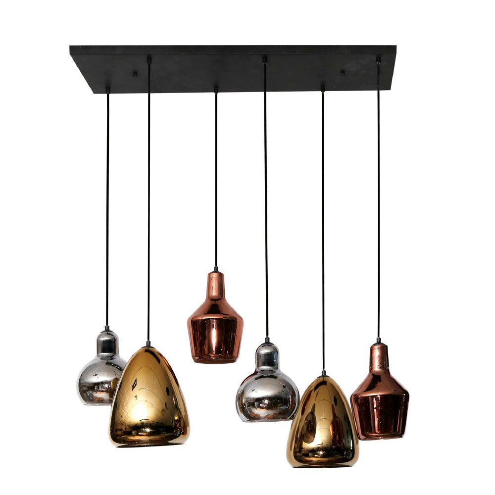 Hanglamp Kostas chiQago Artic zwart LxBxH 115x48x32 Artic zwart Nnb
