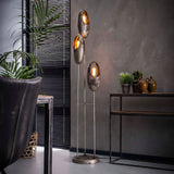 Vloerlamp Kairo chiQago Oud zilver LxBxH 173x34x33 Oud zilver Nnb