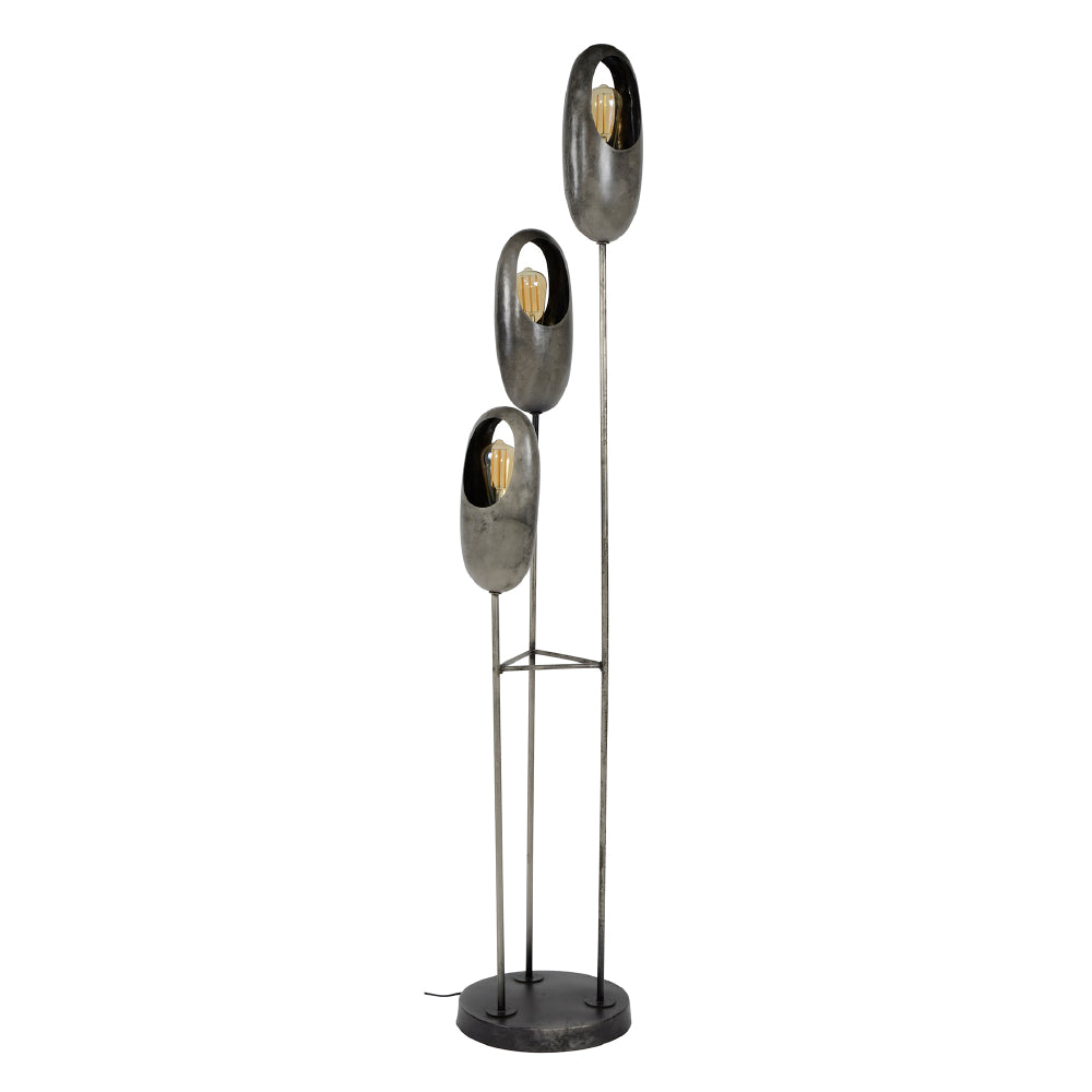 Vloerlamp Kairo chiQago Oud zilver LxBxH 173x34x33 Oud zilver Nnb