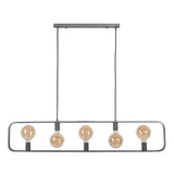 Hanglamp Maddox chiQago Oud zilver LxBxH 132x29x7 Oud zilver Nnb