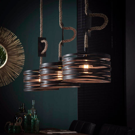 Hanglamp Hurley chiQago Slate grey LxBxH 104x39x28 Slate grey Nnb