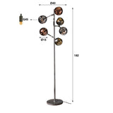 Vloerlamp Kelby chiQago Artic zwart LxBxH 83x48x36 Artic zwart Nnb